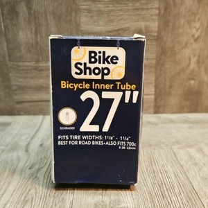 Bike Shop 27" Bicycle Inner Tube Tire Width 1 1/8 to 1 1/4 Schrader - Picture 1 of 2