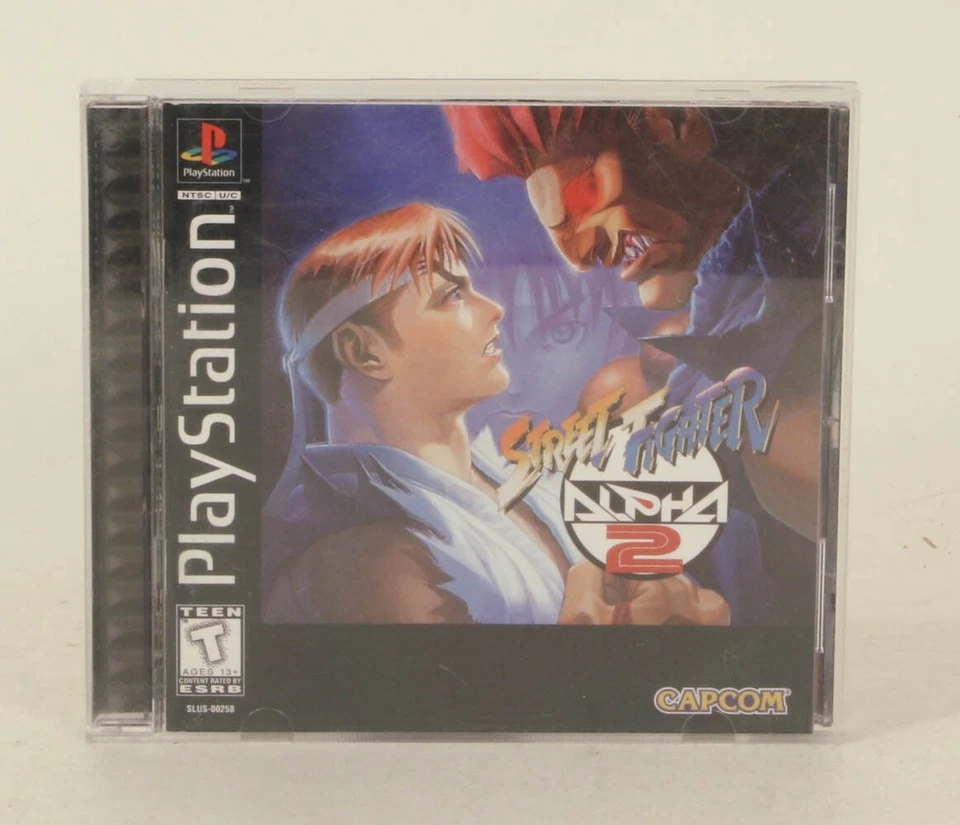 Vintage PS1 PlayStation Capcom Street Fighter Alpha 2 1996 Tested - Image 1 of 4