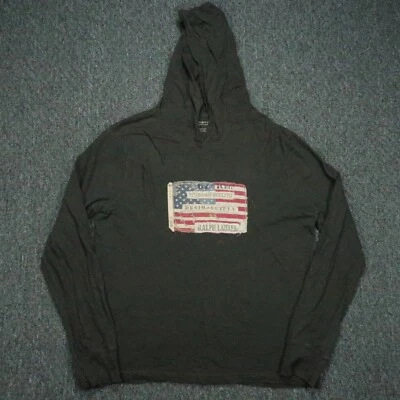 Denim Supply Hoodie Mens Extra Large Green Pullover Ralph Lauren American Flag - Image 1 of 4