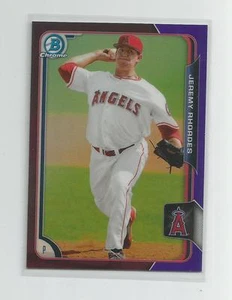 2015 Bowman Cromo JEREMY RHOADES Viola Rifrattore 060/250 - Foto 1 di 1