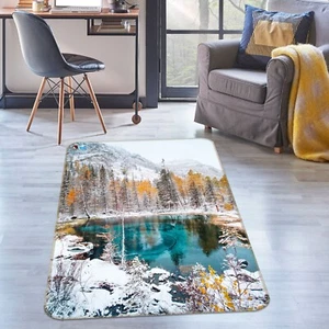 3D Winter Woods K14112 Non Slip Rug Mat Elegant Photo Carpet Panda 2023 - Picture 1 of 5