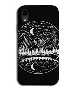 Mandala Mountains Handyhülle Abdeckung Bergformen Umriss Zeichnung Druck M553 - Bild 1 von 1