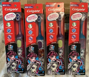 1-Colgate Monster High Electric Talking Power Brush Toothbrush New Sealed Htf - Picture 1 of 4