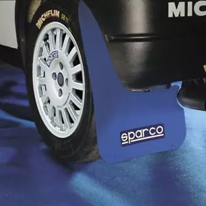 Sparco Mud Flap Pair White - Picture 1 of 4