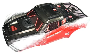 Arrma Senton 4X4 BLX 223s V4 CLIPLESS Body Painted RED Decaled Shell ARA4303V4 - Picture 1 of 4