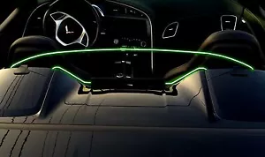 Bloqueador deflector de viento Green Lighted Wind Restrictor® para Stingray Corvette C7 - Imagen 1 de 1
