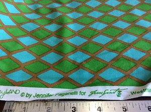 HAPPY LAND "MADISON # PWJP070- GREEN BY JENNIFER PAGANELLI BY FREESPIRIT BTY - Picture 1 of 3