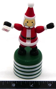 Wood Christmas Santa Claus Collapsing Figure Toy Figurine - Picture 1 of 5