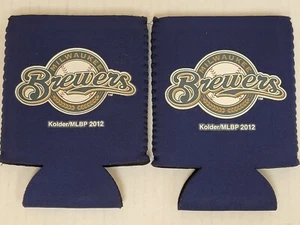 MLB Milwaukee Brewers - Blue - Can Cooler, Koozie, NEW (Set of 2) - Picture 1 of 2