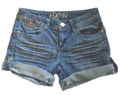 Pantalones cortos de mezclilla DEREON Juniors talla 5/6 azul claro Foto 1 de 3