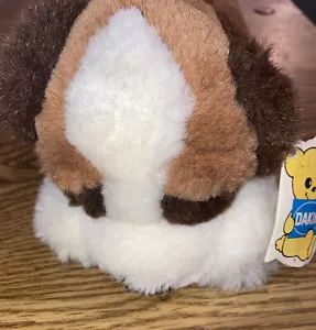 Dakin Baby St Bernard Vintage Peluche Perro Con Etiqueta 8" - Imagen 1 de 5