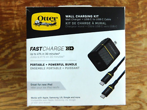 OtterBox USB-C to USB-C Fast Charge Wall Charging Kit (20W) New In The Box