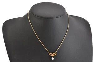 Collana catena perle imitazione strass tono oro Christian Dior originale CD 5292M - Foto 1 di 10