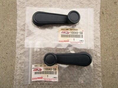 79 - 87 TOYOTA PICKUP FRONT RH / LH SIDE DOOR WINDOW CRANK HANDLE BLUE OEM NEW - Image 1 of 4