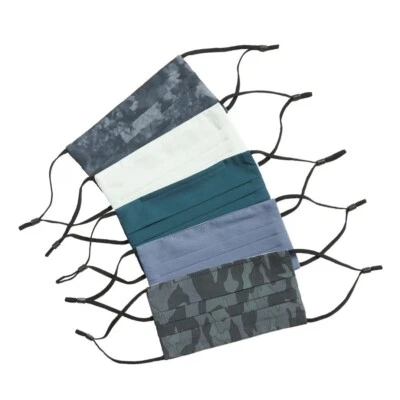 Athleta Adult Pleated Face Mask Everyday Pack 5 NEW MULTI COLOR Masks - Image 1 of 3