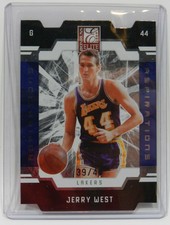 2009-10 Donruss Elite 150 Aspirations Jerry West Die-Cut 39/44 LA Lakers