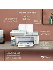 HP DeskJet Plus 4120e All-in-One Bezprzewodowa drukarka atramentowa bez atramentów - Zdjęcie 1 z 7