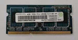 RAMAMEL 4GB 1Rx8 PC3-12800S DDR3 LAPTOP MEMORY - Picture 1 of 3