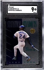 1994 LEAF Statistical Standout KEN GRIFFEY JR. #6 *HOF* SGC 9 - Picture 1 of 2