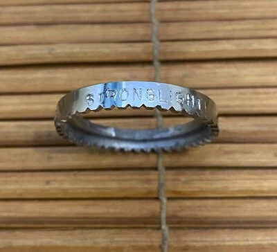 Beautiful NOS Vintage Stronglight P3 / Competition Steel Headset Toothed Washer - Image 1 of 4