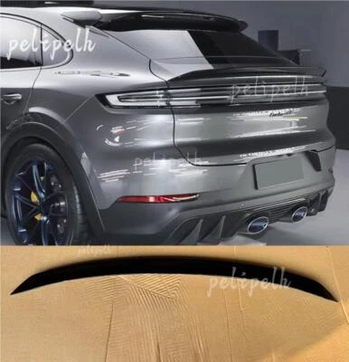For Porsche Cayenne Coupe 2019-2024 Carbon Fiber Rear Middle Trunk Spoiler Wing - Image 1 of 4