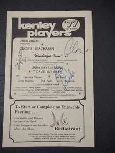 De Colección Cloris Leachman Linda Henning Autografiado Maravilloso Programa de Teatro Ciudad - Imagen 1 de 14