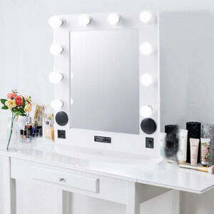 Color : Ivory white gold, Size : 46 * 64cm FANGFANG Makeup mirror Makeup mirror beauty salon bathroom bathroom wall hanging dressing table European two colors three sizes 