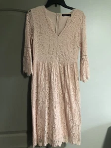 Beautiful Cure Pink Lace Dress Small  - Picture 1 of 4