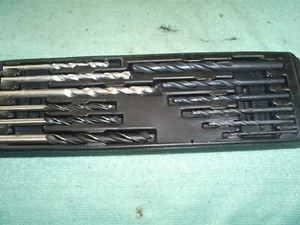 DRILL BITS SET 12 PC, BLACK AND DECKER H.S.S FOR STEEL, METAL MASONRY WOOD - Picture 1 of 5