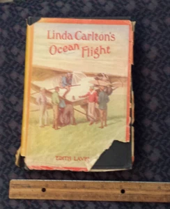 LINDA CARLTON'S OCEAN FLIGHT by Edith Lavell - Saalfield 1931 Hardcover - Picture 1 of 8