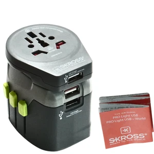 Adaptateur prise de voyage Skross Pro Light 3xUSB World Wide - Gris - Photo 1 sur 10