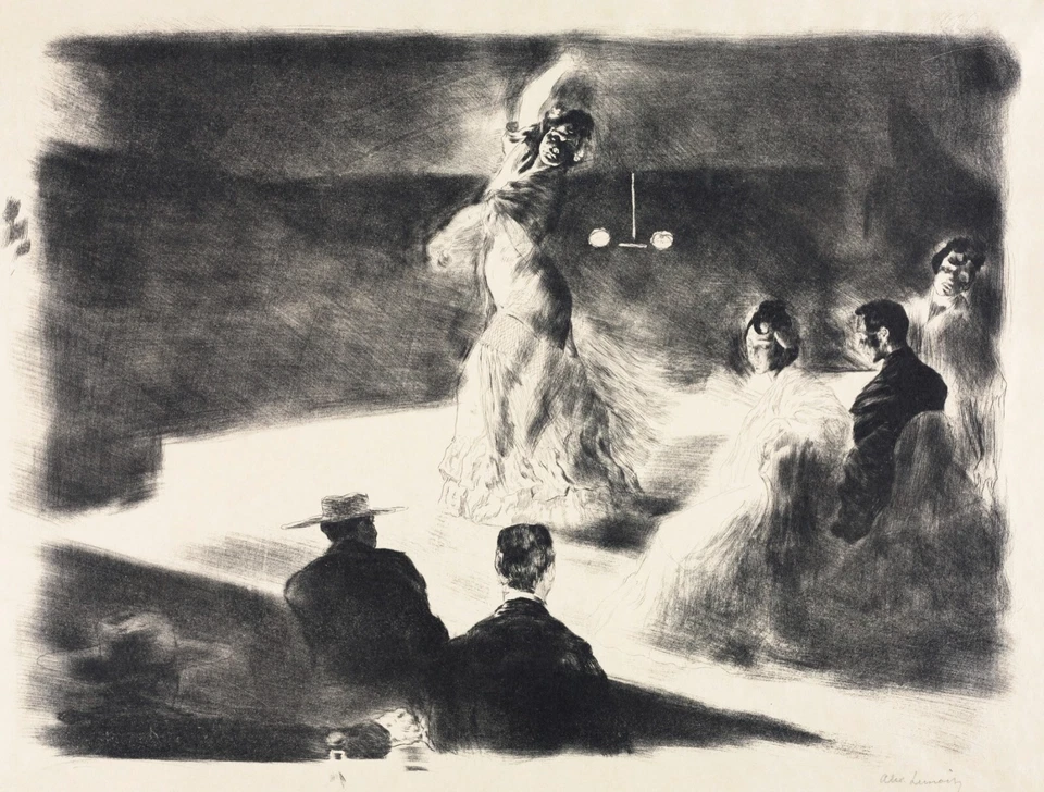 14112.Decor Poster.Room wall art design.Alexandre Lunois painting.Spanish Dancer - Image 1 of 1