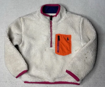 Polo Ralph Lauren Boston Commons Teddy Fleece Pullover Size 5 Toddler  1/2 Zip - Image 1 of 4