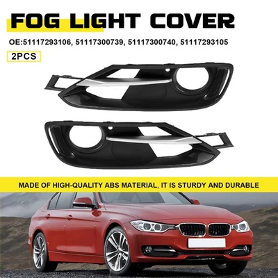 Juego de cubierta de bisel de parachoques de luz antiniebla delantera izquierda y derecha para BMW 328d 328d xDrive 2014-2015 Foto 1 de 4