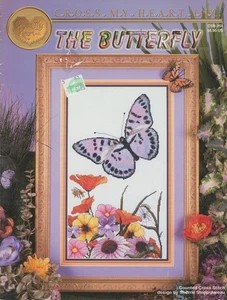 Cross My Heart Butterfly Frog Spider Sherrie Stepp Aweau Cross Stitch Pattern - Picture 1 of 1