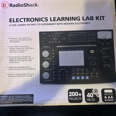 RadioShack 2800055 Kit de Laboratorio de Aprendizaje Electrónico Caja Abierta STEM HÁGALO USTED MISMO Foto 1 de 3