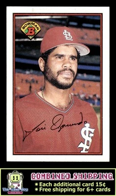 1989 Bowman #438 Jose Oquendo St. Louis Cardinals - Image 1 of 2