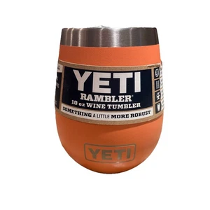 YETI Rambler 10 oz bicchiere da vino isolato raro corallo acciaio inox NUOVO SENZA COPERCHIO - Foto 1 di 6