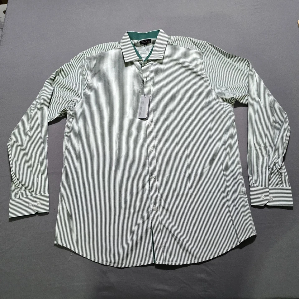 Galaxy By Harvic Mens Button Down Dress Shirt Slim Fit Size Large NWT - Image 1 of 4