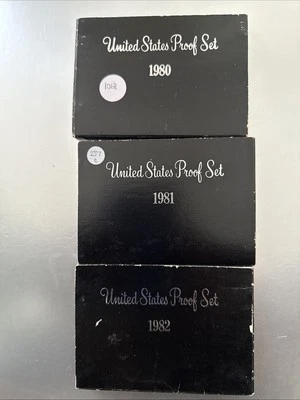 1980, 1981, 1982 US Mint Clad Proof Coin Sets with OGP - Image 1 of 4