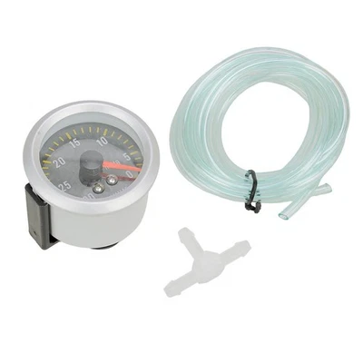 Car 2" 52mm Car Motor Universal Black Face LED 0-30 Vacuum Gauge Meter po Pl - Image 1 of 4