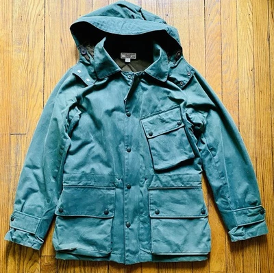 Wallace & Barnes J.Crew вощеный хлопок пальто куртка армия размер мужской XS панк зеленый - Изображение 1 из 4