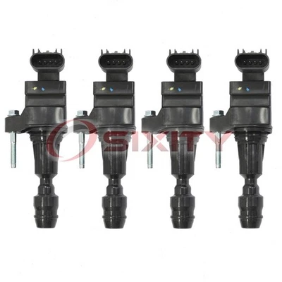 4 pc Hitachi Ignition Coils for 2007-2014 Chevrolet Malibu 2.2L 2.4L L4 oj - Image 1 of 4