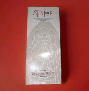 Longaberger St. Nick Pottery Cookie Mold Christmas Santa Claus Coolies St Nick - Picture 1 of 8