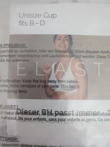 Naturana Bra Unisize Cup 34 B - D White - Picture 1 of 5