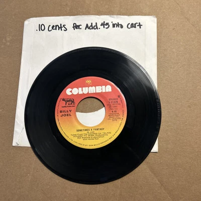 Billy Joel Sometimes A Fantasy/All Four Leyna 1980 Columbia Records 45 - Image 1 of 4