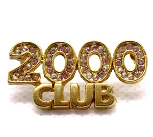 Pin Club Solapa 2000 Tono Dorado Estrás Vintage Hito Premio Pin - Imagen 1 de 6