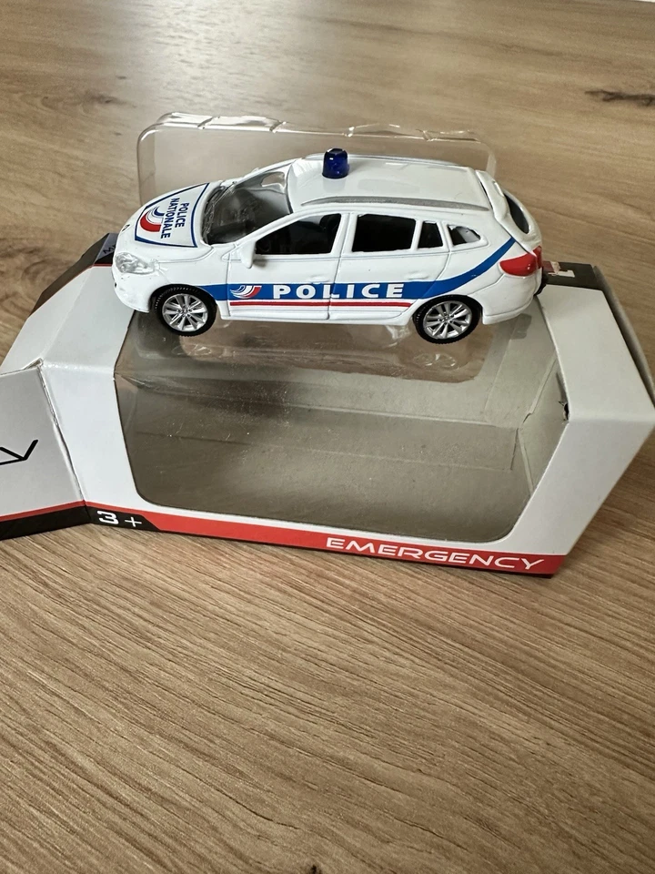 Norev Emergency 3 inches 1/64 Renault Megane 2009 Police - Photo 1/1