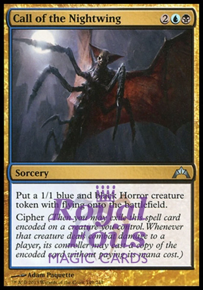 Call of the Nightwing 2x FOIL GTC MTG Gatecrash Uncommon MINT blue black - Image 1 of 1