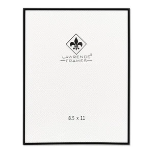 Contemporary Black Metal 8.5x11 Picture Frame Vertical Horizontal Display - Picture 1 of 4